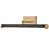 Regis Picture Light Medium Heritage Brass On Black By Hinkley
