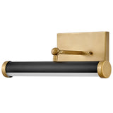 Regis Picture Light Small Heritage Brass Black Off By Hinkley