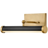 Regis Picture Light Small Heritage Brass Black On By Hinkley