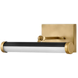 Regis Picture Light Small Off Heritage Brass Black By Hinkley Side View 2