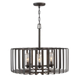 Reid Medium Single Tier Chandelier - Brushed Graphite - by Hinkley