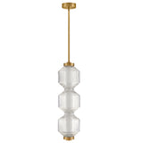 Reig LED Convertible Pendant Lacquered Brass By Frederic Ramond 2