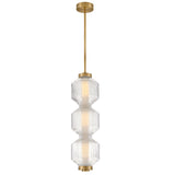 Reig LED Convertible Pendant Lacquered Brass By Frederic Ramond 3
