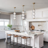 Reig LED Convertible Pendant Lacquered Brass By Frederic Ramond