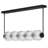 Reign Five Light Linear Chandelier Black By Frederic Ramond2