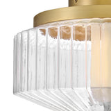 Reign Flush Mount Lacquered Brass By Frederic Ramond Detailed View