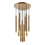 Reign Pendant 24 Inch Aged Gold Brass