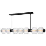 Reign Seven Light Linear Chandelier Black By Frederic Ramond1