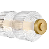 Reign Seven Light Linear Chandelier Lacquered Brass By Frederic Ramond Detailed View