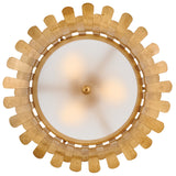Reina Semi Flush Mount Distressed Brass By Hinkley Bottom View