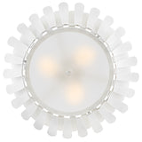Reina Semi Flush Mount Textured Plaster By Hinkley Bottom View