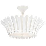 Reina Semi Flush Mount Textured Plaster By Hinkley Front View