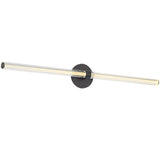 Reiya Round Vanity Light Large Nightshade Black By Visual Comfort Main View 1
