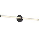 Reiya Round Vanity Light Medium Nightshade Black By Visual Comfort Main View 1
