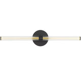 Reiya Round Vanity Light Small Nightshade Black By Visual Comfort Main View 2