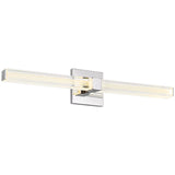 Reiya Square Vanity Light Small Chrome By Visual Comfort Main View 1