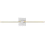 Reiya Square Vanity Light Small Chrome By Visual Comfort Main View 2