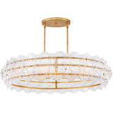 Rene Drum Chandelier Large Distressed Brass By Frederic Ramond2