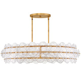 Rene Drum Chandelier Large Distressed Brass By Frederic Ramond