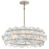 Rene Drum Chandelier Medium Glacial By Frederic Ramond Front View
