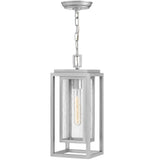 Republic Outdoor Lantern Satin Nickel By Hinkley 2