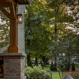 Republic Outdoor Wall Lantern 12 Inch Black Bulb By Hinkley Lifestyle View 3