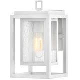 Republic Outdoor Wall Lantern 12 Inch Textured White On Bulb By Hinkley 1