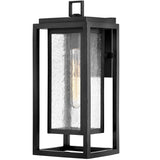 Republic Outdoor Wall Lantern 16 Inch Black On Bulb By Hinkley 12