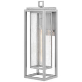 Republic Outdoor Wall Lantern 27 Inch Bulb Satin Nickel By Hinkley