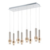 Reveal 8-Light LED Pendant by ET2 - Satin Nickel