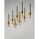 Reveal 8-Light LED Pendant by ET2 - Satin Nickel