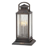 Revere Medium Pier Mount Lantern - Blackened Brass - by Hinkley