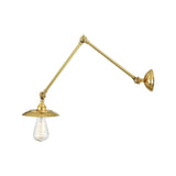Reznor Adjustable Poster Light - Polished Brass