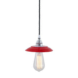 Reznor Pendant - Chrome / Red Shade