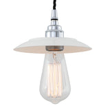Reznor Pendant - Chrome / White Shade