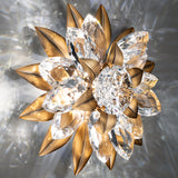 Rhapsodie Wall Sconce Aged Brass By Schonbek Forever Side View