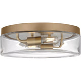 Rhett 12 Flushmount — Satin Brass