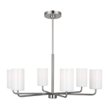 Rhett Chandelier Brushed Steel Large By Generation Lighting