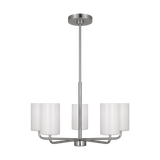 Rhett Chandelier Brushed Steel Medium By Generation Lighting