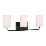 Rhett Vanity Light Midnight Black Large By Generation Lighting Side View