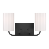 Rhett Vanity Light Midnight Black Medium By Generation Lighting