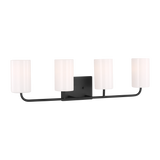 Rhett Vanity Light Midnight Black Extra Large By Generation Lighting Side View