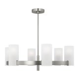 Rhode Chandelier Brushed Steel Medium By Visual Comfort Studio