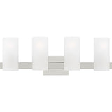 Rhode Vanity Light — 27", Etched, Chrome
