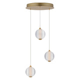 Rhythm 3 Light Pendant Gold By ET2