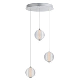 Rhythm 3 Light Pendant Polished Chrome By ET2