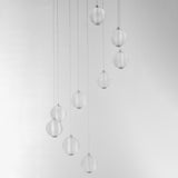 Rhythm 9-Light LED Pendant by ET2 - Polished Chrome