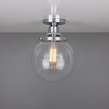 Riad Globe Ceiling Light - Polished Chrome