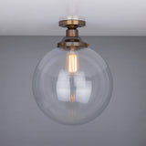 Riad Globe Ceiling Light - Antique Brass