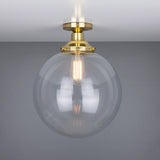Riad Globe Ceiling Light - Polished Brass